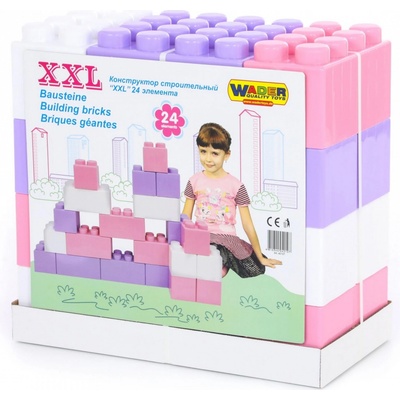 Wader veľké kocky XXL 24 ružová