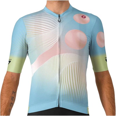 Castelli Мъжка фланелка с къс ръкав за колоездене Castelli Espresso Jersey Cycling jersey - Pau - размер M (056-3836-0912)