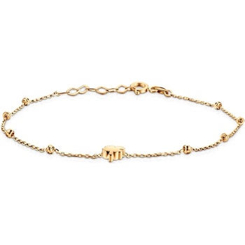 SAVICKI Гривна Celebrity с детелина, злато 585, 19см