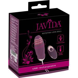 Javida - носимо радио, въртящо се виброяйце с мъниста (лилаво) - lovesexshop