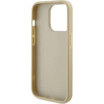 GUESS Гръб Guess за iPhone 15 Pro Max , PU Fixed Glitter, 4G Metal Logo Case, Златист rating (3666339147815)