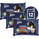 FELIX Капсули FELIX Fantastic с говеждо и пиле в желе 12 x 85 г