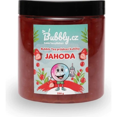 Domácí Bubble Tea Práskací kuličky jahoda 250 g