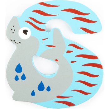 Small Foot dřevěná abecedy 1ks písmenko S