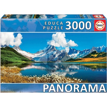 EDUCA Panoramatické Bernský hřeben nad jezerem Bachalpsee Švýcarsko 3000 dielov