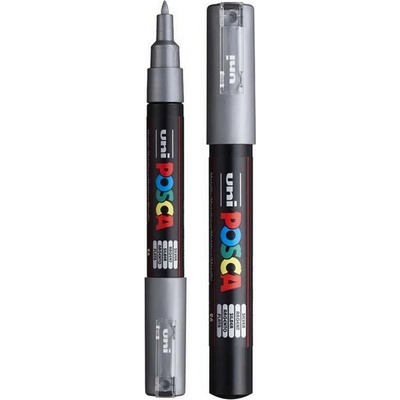 POSCO Univerzálny akrylátový popisovač 0,7 mm Strieborná