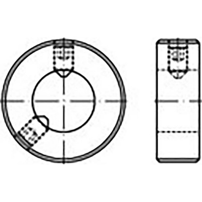 TOOLCRAFT TO-9985290 nastavovacie krúžky DIN 703 ocel 5 ks