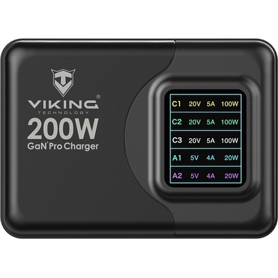 Viking USB GaN charger 200W PD Pro