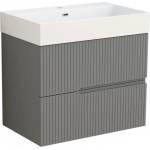 Inter ceramic МЕБЕЛ ЗА БАНЯ С УМИВАЛНИК Еloria 7056 grey 70х55х44см pvc СИВ (7056)