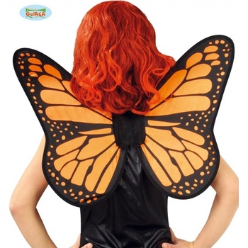 Krídla motýlie čierno oranžová