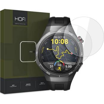 Hofi 2 броя стъклени протектори FULL GLUE за Huawei Watch GT 5 Pro (46mm) от Hofi Glass Pro+ 2-Pack - Прозрачни (5906302371174)