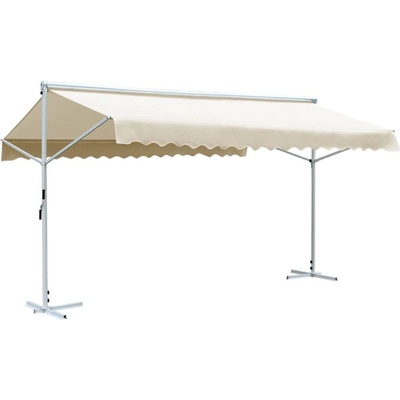 Greatstore Volně stojící markýza 600 x 300 cm krémová
