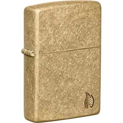 Zippo Armor Tumbled Brass Flame
