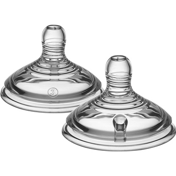 Tommee Tippee Биберони Tommee Tippee - Natural Start, Fast 3 капки, 6m+, 2 броя (TT.0006)