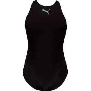 PUMA Бански костюм Puma Peek A Boo swimsuit - Black (Black)