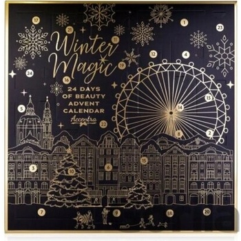 Accentra Adventní kalendář WINTER MAGIC NOIR ve čtvercové krabičce