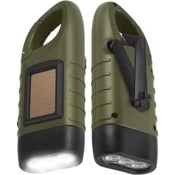 Image 1 of Planet Tech Динамо LED фенер със соларен панел, Зелен (Planet Tech40)