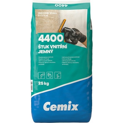 Cemix Vnitřní štuk jemný 25 kg – Zbozi.Blesk.cz