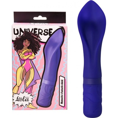 Вибратор с трептящ накрайник, 15, 2см. - Mamacita’s Shield Blue (9604-01LOLA)