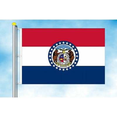 LIBEA, s.r.o. Missouri vlajka Rozměr: 40×60 cm, Uchycení: Karabiny na stožár