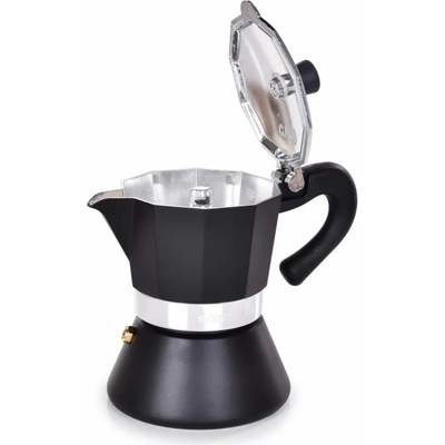 VEYRA Moka kávovar 160 ml na 3 šálky pre indukciu plyn sklokeramiku a elektrický sporák
