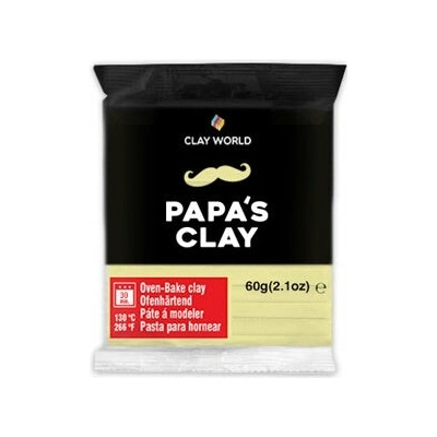 Papa’s clay Polymerová hmota 60 g svetložltá