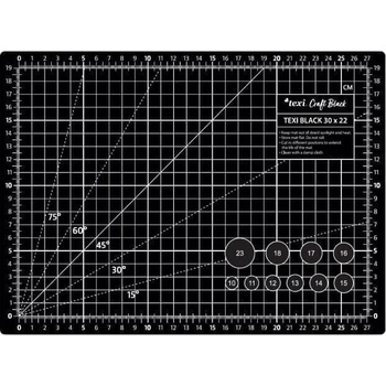 Texi Подложка за рязане 30 x22 cm Black (TEXI BLACK 30X22)