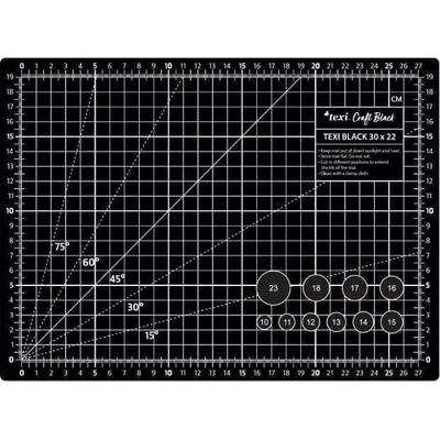 Texi Подложка за рязане 30 x22 cm Black (TEXI BLACK 30X22)