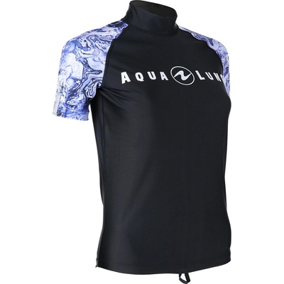 Aqualung Rash Guard Aqua Women SS fialová/bílá