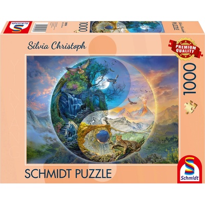 Schmidt Spiele Пъзел Schmidt от 1000 части - Ин и Ян: Планински свят (58596)