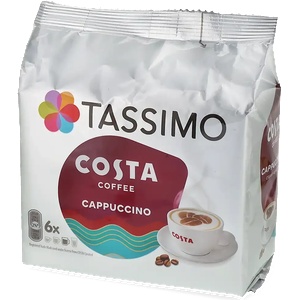 Costa | Cappuccino - 6 капсули кафе + 6 капсули мляко за Tassimo