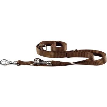 Ferplast Club GA Lead - Здрав регулиращ повод за кучета, 120см. - 200 см. /2 см. - кафяв