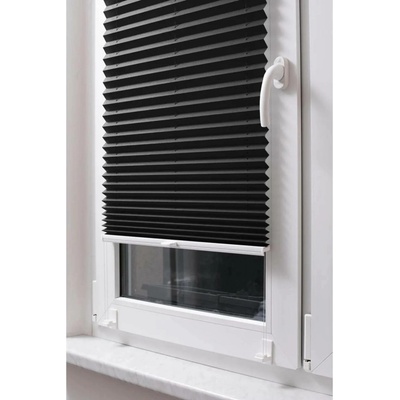 STUZA Plisé roleta EasyFix, černá, 120 x 120 cm
