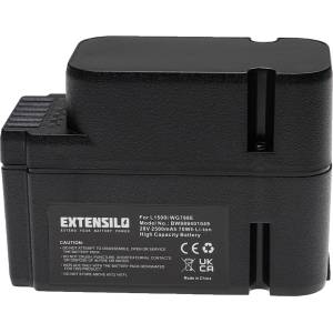 EXTENSILO Батерия за Worx WA3225 / WA3565, 28 V, 2.5 Ah (888401049)