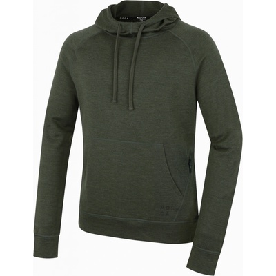 MOOA Merino Hoodie zelená