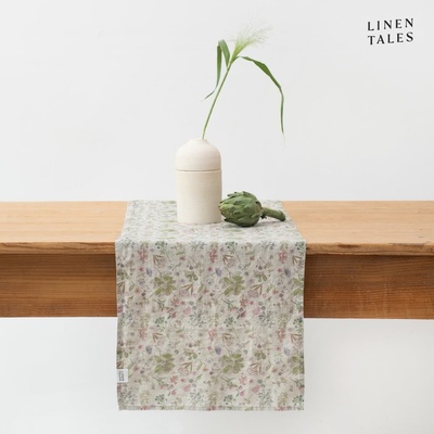 Linen Tales Lněný běhoun Botany 2 Lightweight 40x200cm