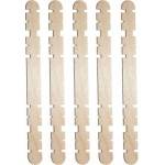 TITANUM Wooden corrugated sticks 10x114mm 50pcs