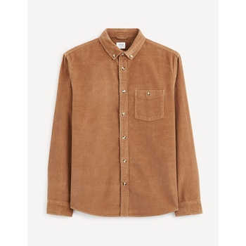 Celio Кафява мъжка риза от велур Celio Carduroys Celio | Kafyav | МЪЖЕ | S