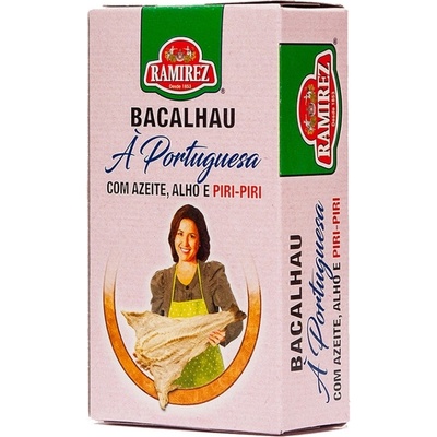 Ramirez Portugalská treska Bacalhau v olivovom oleji s cesnakom a čili papričkou 120 g