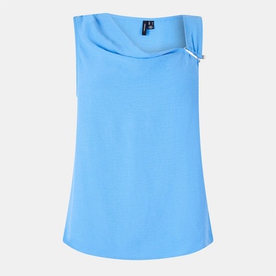 Vero Moda Потник Vero Moda Women's Alva Detail Woven Cami Vest - Azure Blue