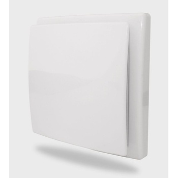 MMotors Вентилатор мощен, намалена дълбочина, с клапа, квадратна форма (2365)