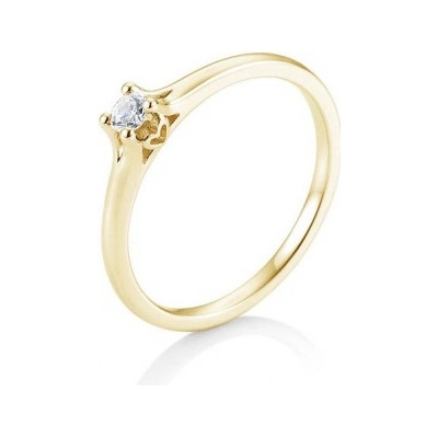 Sofia Diamonds prsteň zo žltého zlata s diamantom BE41 05719 Y