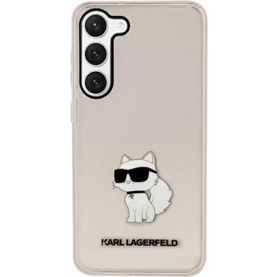 KARL LAGERFELD Кейс Karl Lagerfeld KLHCS23MHNCHTCP за Samsung Galaxy S23 Plus S916, розов / розов, твърд, Ikonik Choupette (KF001552-0)