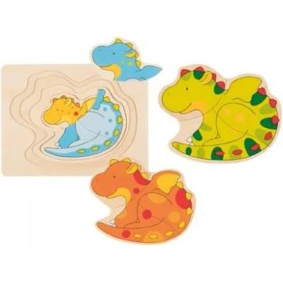 Goki - Дървен многослоен пъзел - Дракон (57688)