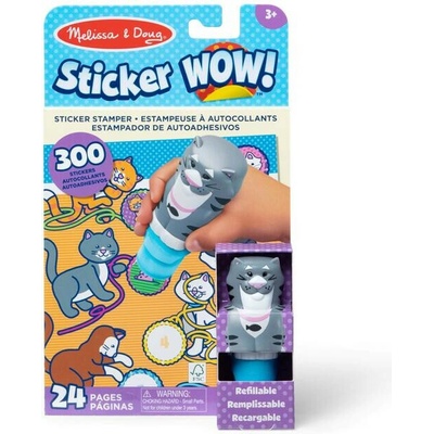 Melissa & Doug Sticker Wow obrázková knižka s pečiatkovačom mačka