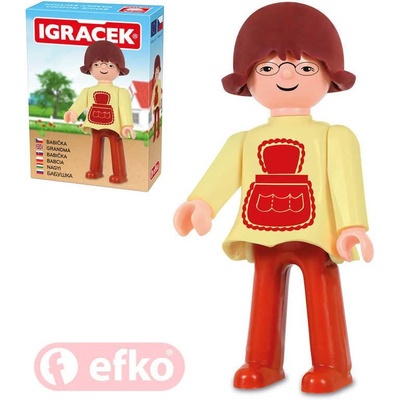 EFKO IGRÁČEK Babička figúrka 7,5cm rodina v krabičke STAVEBNICA
