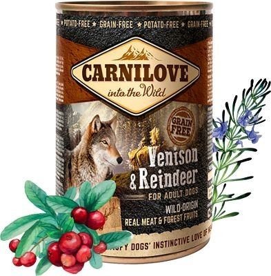 Carnilove Wild Meat Venison & Reindeer 400 g Carnilove Wild Meat Venison & Reindeer 400 g