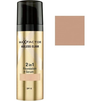 Max Factor Ageless Elixir make-up a sérum 2v1 45 Warm Almond 30 ml