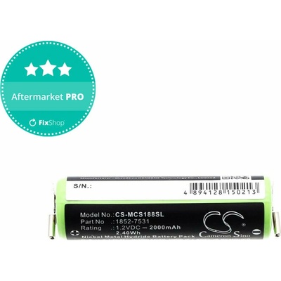 Baterie pro Moser Easy Style 1881, 2000mAh, Ni-MH, 1.2V, 1852-7531, HQ