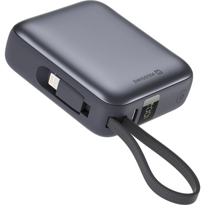 Swissten 10000 mAh stříbrná
